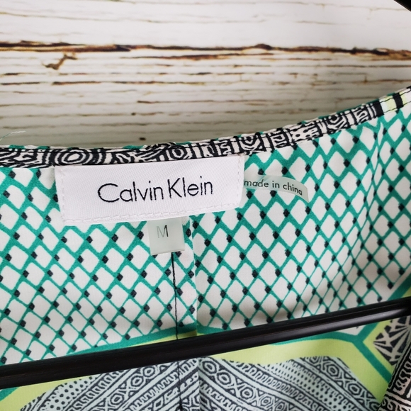 Calvin Klein Print Tunic Blouse - Picture 3 of 5